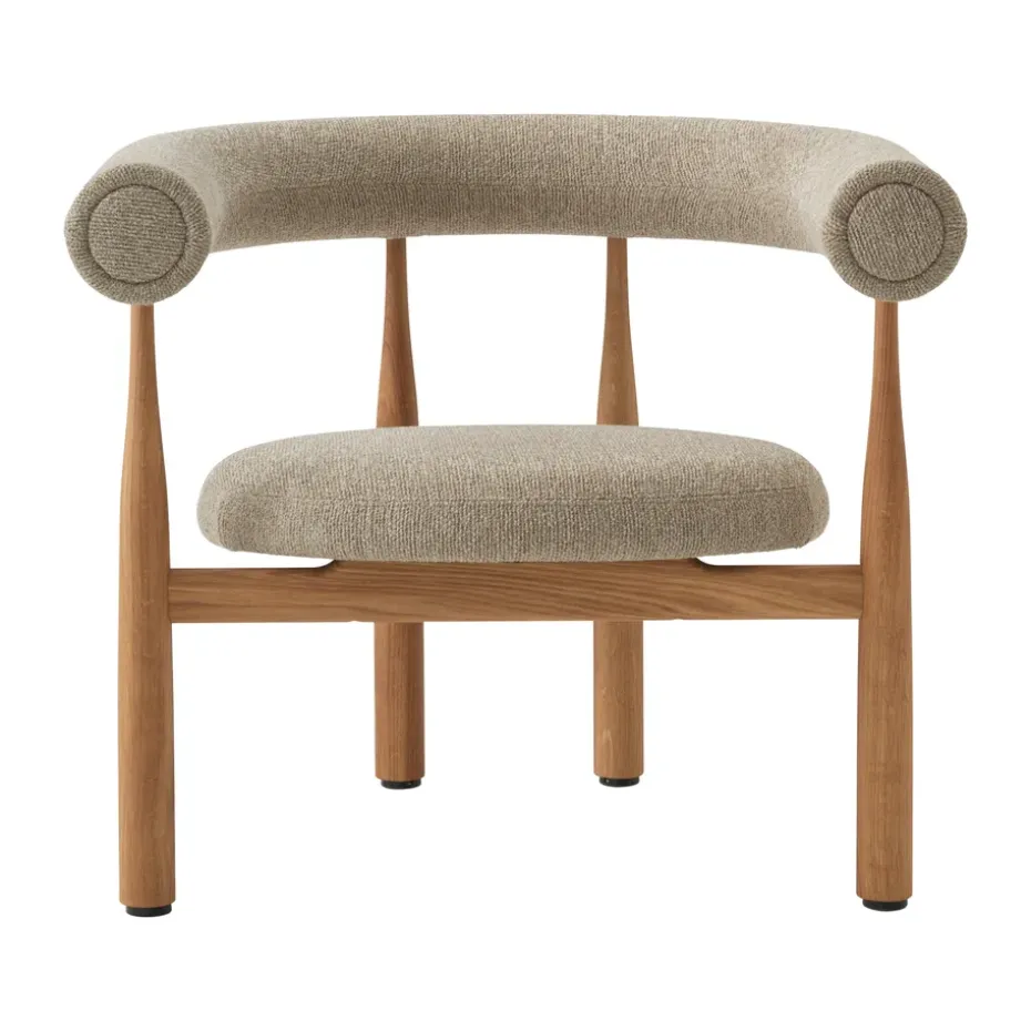 Fauteuil lounge Bukowski, Oak, Moss 16