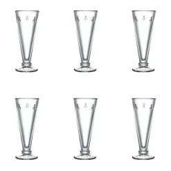 Flûte à champagne Abeille 15 cl, lot de 6, Transparent