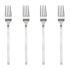 Fourchette Yuka, lot de 4., Acier brossé