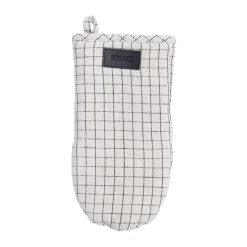 Gant de cuisine à damier Ernst, Noir naturel à damier