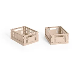 HAY Colour Crate Mini 13x17 cm, lot de 2, Powder