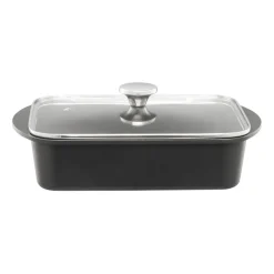 Heirol plat à four avec plaque à induction et couvercle, 22x33 cm