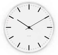 Horloge murale Arne Jacobsen City Hall, Blanc, Ø21 cm