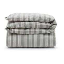Housse de couette Striped Lyocell Cotton 150x210 cm, Gray-white