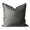 Housse de coussin en lin Calm 50x50 cm, Charcoal