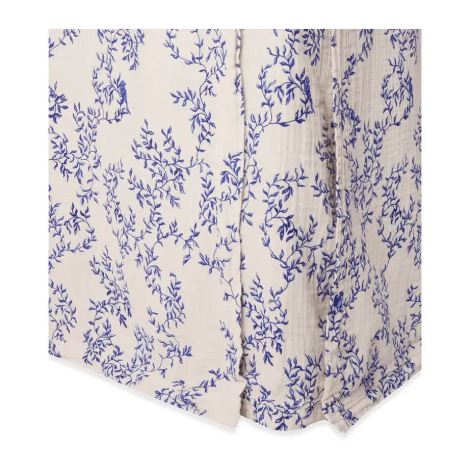 Jupe de lit Jardim Muslin, 160x200x53 cm
