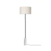 Lampadaire Gravity, marbre blanc/toile