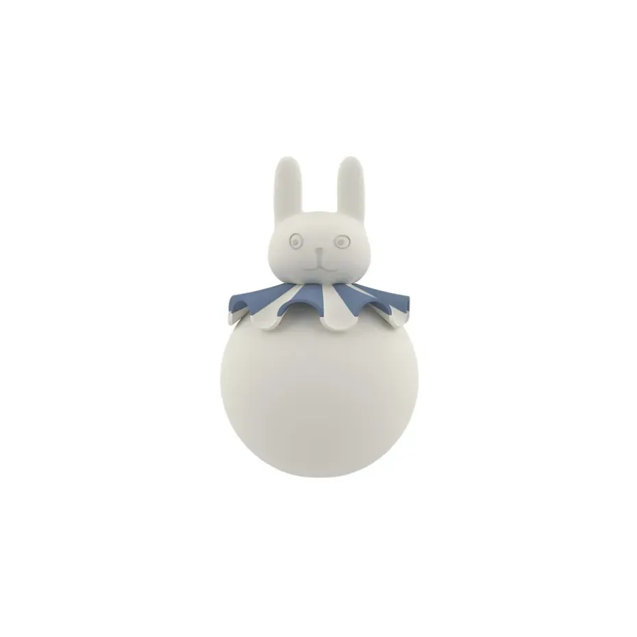 Lampe de nuit Lapin, Blanc cassé-bleu