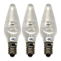 Lampe de rechange E10 universal-LED intérieur lot de 3, 2100K non dimmable