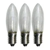 Lampe de rechange E10 universal-LED extérieur lot de 3, 0,2W 2100K non dimmable