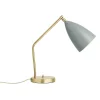 Lampe de table Grasshopper, bleu gris