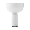 Lampe de table portable Kizu, White marble