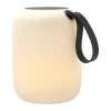 Lampe lounge solaire Hav Ø21 cm, Blanc-noir