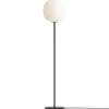 Lampe sur pied Lantern moyen, Frosted white opal glass