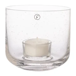 Lanterne à bougie Ernst en verre, Ø10x9 cm