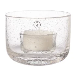 Lanterne à bougie Ernst en verre, Ø8x6 cm