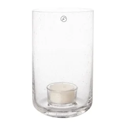 Lanterne à bougie Ernst en verre, Ø9x15 cm