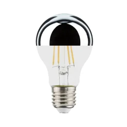LED Top Mir source de lumière E27, transparent/argent, 2700K 680lme 7W
