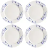 Lot de 4 assiettes Havspil 28cm, bleu-blanc
