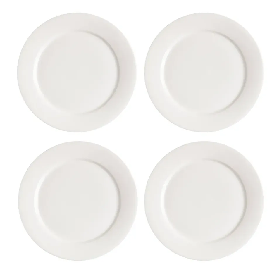 Lot de 4 petites assiettes Kalk 21cm, blanc