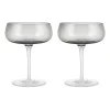 Lot de 2 verres à champagne Belo 20 cl, Fumée