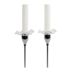Manchette de bougie Viva lot de 2, Transparent