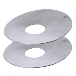 Manchette pour bougie Ernst Ø8,3 cm Lot de 2, Métal brossé