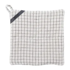 Manique Ernst à damier 25x25 cm, Noir naturel à damier