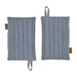 Manique Striped denim lot de 2, Blue