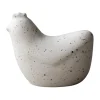 Mini poules 8 cm, Point blanc