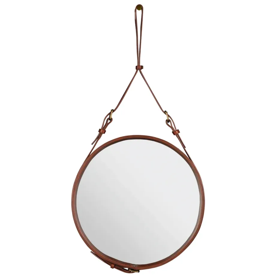 Miroir Adnet Circulaire M, Marron