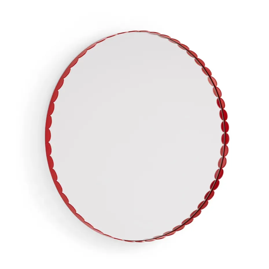 Miroir Arcs Mirror Ø 60 cm, Red