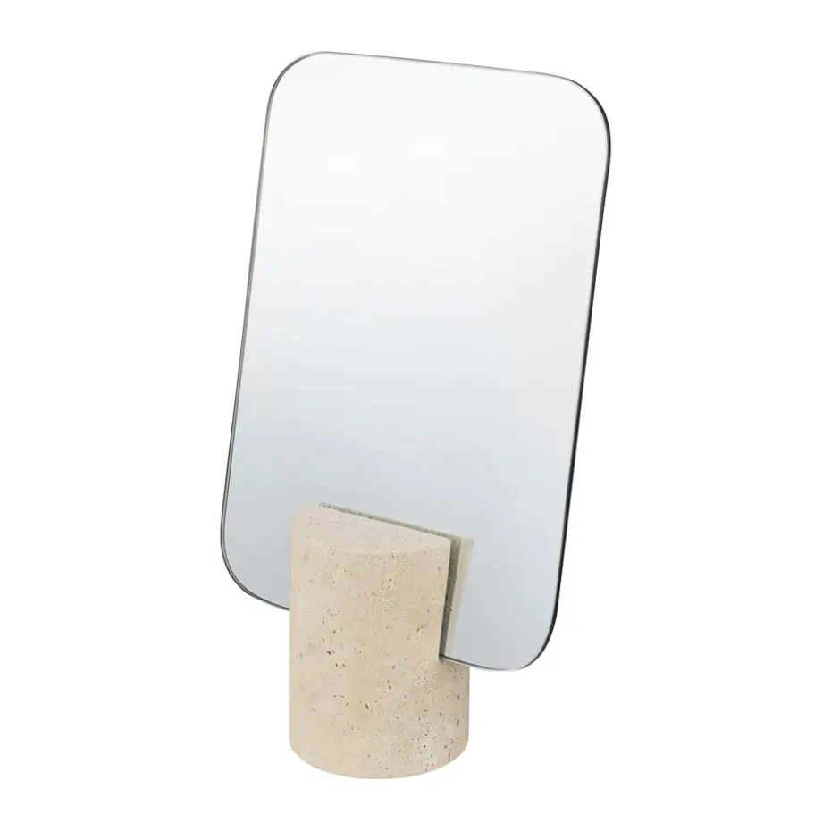 Miroir de table Travertin, Lin