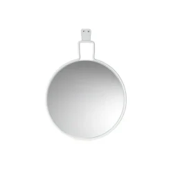 Miroir Flora, Blanc, Ø40 cm