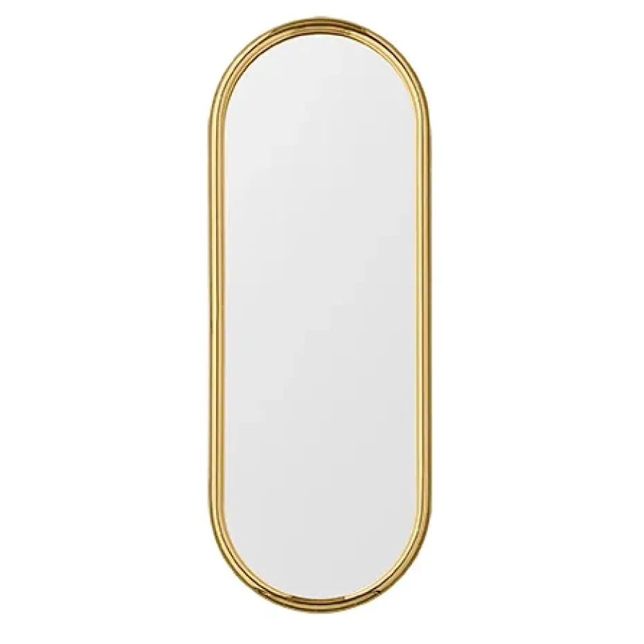 Miroir oval Angui 78 cm, Doré