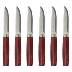 Morakniv Classic Steak Knife Lot de 6, Rouge