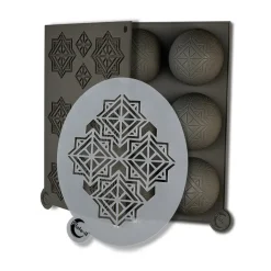 Moule en silicone Plate-it Infinity, lot de 3, Gris