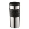 Mug de voyage chrome petit, noir
