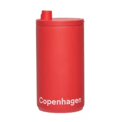 Mugg à emporter 35 cl Design Letters, Copenhagen-Coral