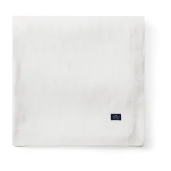 Nappe White jacquard cotton 150x250 cm, Blanc