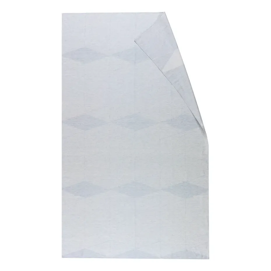 Nappe Geometric 147x250 cm, Bleu-blanc