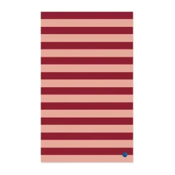 Nappe Leya Stripe 150x250 cm, Rouge-rose