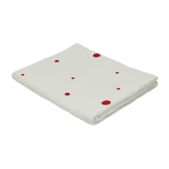 Nappe Nori 140x200 cm, White-cherry red