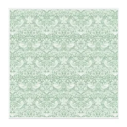 Nappe Strawberry Thief 150x150 cm, Vert