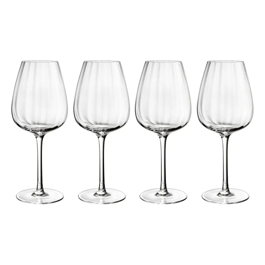 Pack de 4 verres à vin rouge Rose Garden 60 cl, Transparent