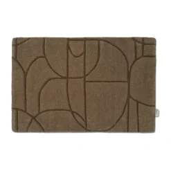 Paillasson Modern Abstract 60x90 cm, Marron