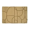 Paillasson Modern Abstract 60x90 cm, Moutarde