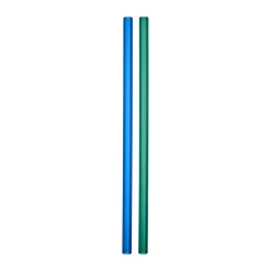Pailles Sipsavor 200 mm lot de 2, bleu-vert