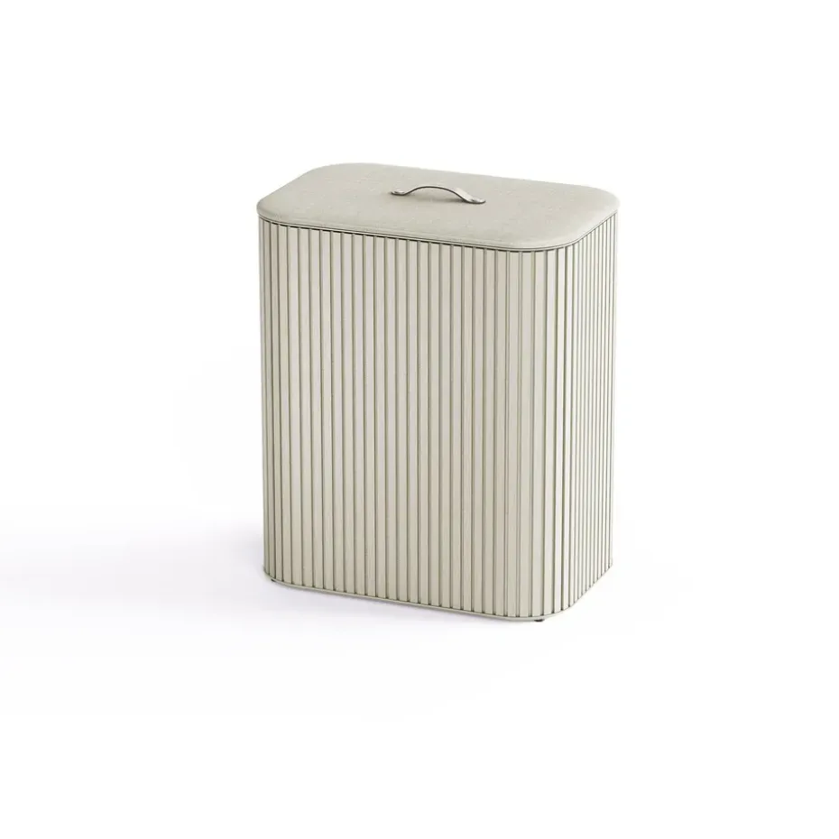 Panier à linge Tota Trio Luxe 90 L, Ecru