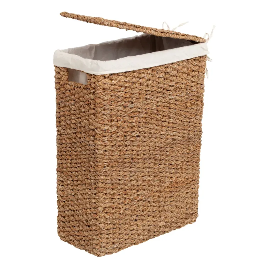 Panier à linge tressé naturel Esther, 58 cm